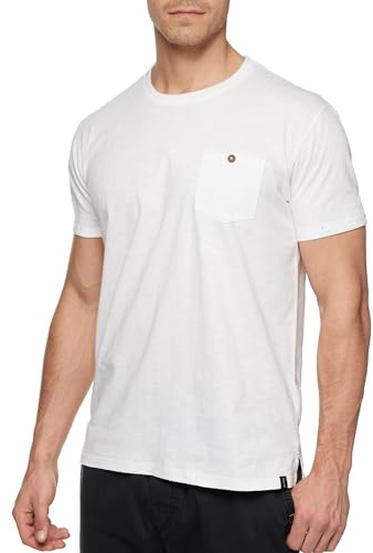 Indicode Herren INJon T-Shirt Sommershirt aus Baumwolle mit Brusttasche | Leichtes Herrenshirt für warme Tage mit angenehmer Passform, Herrenshirt, Basic Shirt, Freizeitshirt, Sommershirt für Männer
