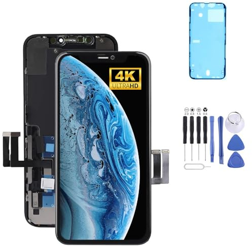 Generisch Display für iPhone 11 LCD Bildschirm Ersatz 6,1 Zoll 3D Touch Digitizer Montage Glas Touchscreen Ersatz mit Reparatursatz, Kompatibel für Modell A2111, A2223, A2221