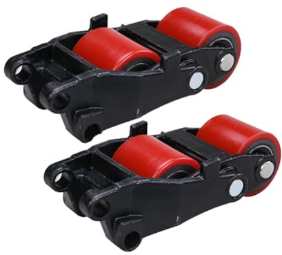 2× Hubwagen Räder Palettenwagen-Rollen Lastrolle Durchmesser 70mm Schwerlast-Rolle Gabelstapler-Rad PU Räder mit Eisenkern Für 2 Tonnen Gabelstapler Hydraulikstapler 70×60mm