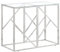 ShCuShan Konsolentisch, Silber, Edelstahl, gehärtetes Glas, ausziehbar, platzsparend, verschiedene Positionen, modernes und elegantes Design, Konsole für Zuhause und Büro