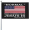 Normal Isn'T Coming Back Jesús es bandera de Jesucristo Bandera religiosa cristiana Dios bendito bandera de poliéster de 3 x 5 pies con ojales de latón decoración de la habitación bandera al aire lib