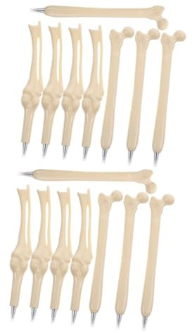 Operitacx 16stücke Kreative Kugelschreiber Knochenform Realistische Blaue Tinte Für Partys Und Bürobedarf Für Freunde Künstler Witzige Dekoration