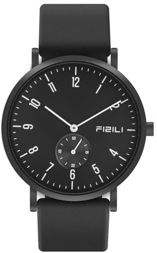 Dayllon Herrenuhren Minimalistisch Ultra Dünn Wasserdicht Mode Dressy Armbanduhr für Männer Business Casual Luxus Quarz Analog Uhr(Schwarz Weiß)