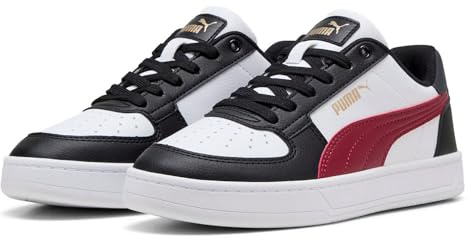PUMA Caven 2.0 Jr Sneaker, Schwarz Team Regal Red Weiß, 36 EU