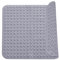 Tapis De Douche, 80 x 80 cm Tapis Antidérapant avec Ventouses, avec Trous D'évacuation, Lavable en Machine, Tapis Antidérapant en PVC, Tapis de Baignoire Antidérapant, pour Douche et Sauna, Gris