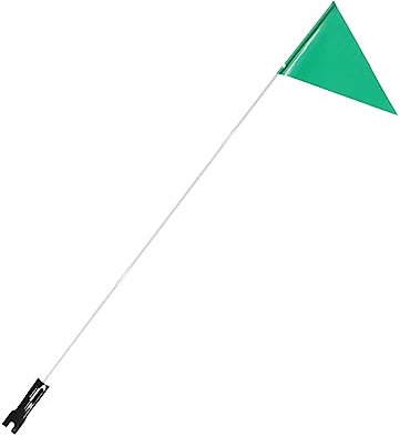 DECOMELODY Fahne Für Kinderfahrrad Reflektierender Fahnenmast Mit Stange Sichtbare Fahrradfahne Für Dreieckige Flagge Zur Fahrradmontage