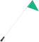 DECOMELODY 1 Satz Reflektierender Fahnenmast mit Stange gut sichtbare Sicherheitsfahne Sicherheitsflagge fahrrad kinderfahrrad Zubehör puppen kinderwagen Fahrradfahne mit Stange Green