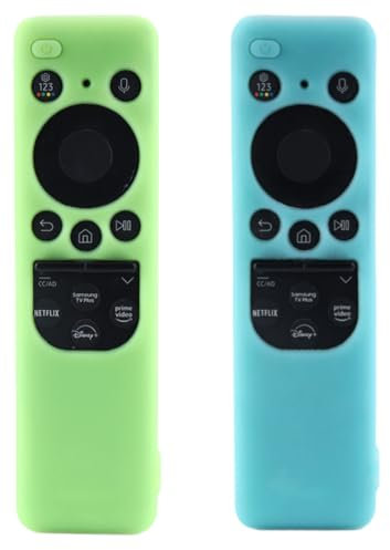 IKOPFLN 2 Pezzi Guscio Telecomando in Silicone telecomando per samsung smart tv Custodia Telecomando BN59-01432/01436 Copri Telecomando Antiurto, Custodia Telecomando cover Samsung Smart TV(B)