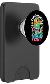 Fleischfressende Pflanze, verrücktes Cartoon-Design Venus PopSockets PopWallet für MagSafe