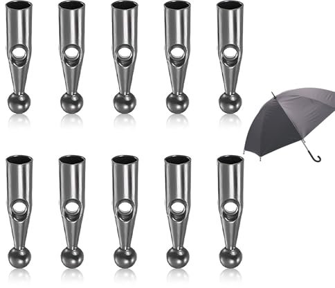 EUYKQNOI 10PCS Perline Coda Ombrello Parti di Riparazione Ombrello,Perline Coda Ombrello Punte Terminali Di Ricambio Copertura Universale In Osso Per Ombrello In Metallo Per Copertura Ombrello Pieghev