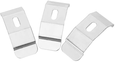 SOLUSTRE 3Pezzi Staffe per Tende Pacchetto Staffe per Fissaggio Tende Louver Facili da Installare Resistenti Uso Prolungato