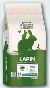 Aliment Complet en Granulés pour Lapin, 20kg, sans OGM, Conservation au Sec