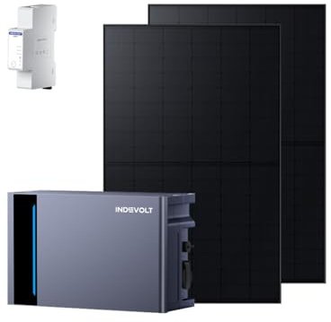 INDEVOLT SolidFlex 2000 Balkonkraftwerk 1,8 kWh mit 2x500 W Solarpanels | 4 MPPT 2400W Solarspeicher, 2400W Backup, halbfeste LiFePO4-Zellen, Erweiterbar auf 6,0 kWh, 8.000 Zyklen, IP65