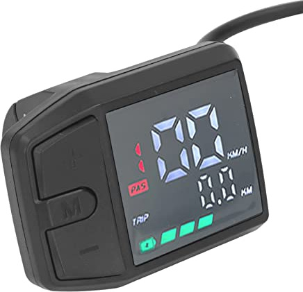 Fockety FahrradComputer, IP65 Wasserdichthwindigeit Leistung Gang Kilometer Verstanden Anzege Elektrofahrad LCD Display DC 24V 36V 48V Universal Fahrrad -Tachometer