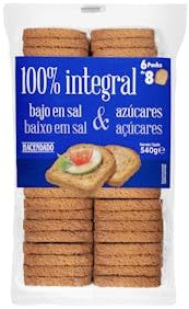 Toastbrot 100% Vollkorn – salz- & zuckerarm – 6 Packungen (540 g), 3er-Pack