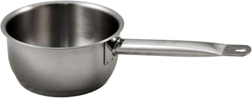 Baumalu - Professionelle Kochtopf - Hochwertiger Edelstahl - Ausgussrand - Für alle Herdarten, einschließlich Induktion - Dreifach-Boden - Ø16cm, Silber