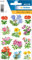HERMA 3582 Aufkleber Blumen klein groß, 36 Stück, Pflanzen Sticker mit Veilchen Vintage Motiv, Kinder Etiketten für Fotoalbum Tagebuch Poesiealbum Scrapbooking Geburtstag Dekoration Briefe DIY Basteln