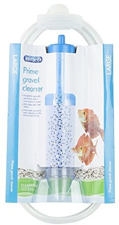 Interpet Aquarium Fish Tank Syphon Water Drainer and Gravel Cleaner, with Nozzle and No Return Valve, Large