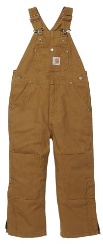 Carhartt Herren Latzhose ungefüttert Overalls, Braune Ente, gefüttert, 6