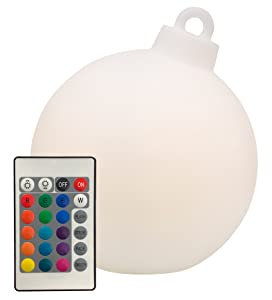 8 seasons design Shining Christmas Ball LED Weihnachtskugel (33 cm, weiß) mit Farbwechsler (15 Farben), inkl. Leuchtmittel, als Weihnachts-Deko, Winter-Deko, für außen und innen