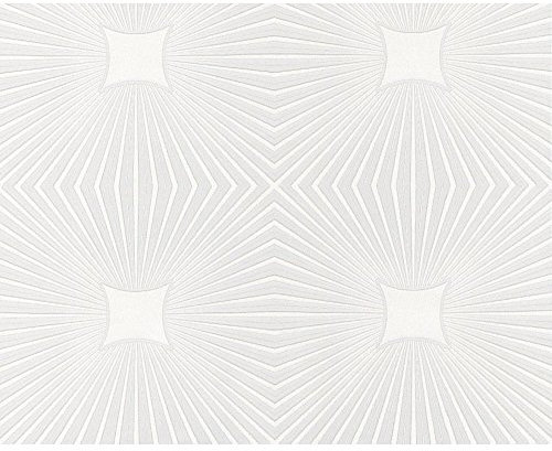 AS Creation Expanded Blown Vinyl Ceiling Wallpaper White 6639-17 Full Roll