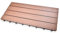 SIENOC Terrassen-Fliese aus WPC Kunststoff, Einzelfliese, Garten-Fliese,Balkon Bodenbelag mit Drainage Unterkonstruktion (30x60 cm, Hellbraun)