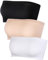 Hestya Donna Bralette Senza Spalline e Cucitura Elastico Non Imbottito Bandeau Tube Top Reggiseno in Multicolore, 3 Pezzi (Nero, Bianco, Colore della Pelle)