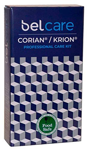 Belcare - Kit Completo Limpieza Encimeras de Corian y Krion, Reparador Doble Acción, para Baños y Cocina