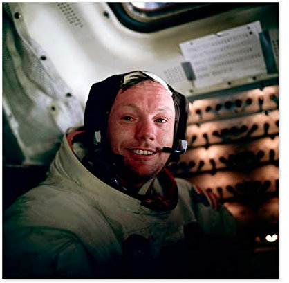 Fine Art Prints Aldrin NASA Astronaut Neil Armstrong Apollo 11 Flugfoto, großes Wandkunst-Poster, Druck, dickes Papier, 61 x 61 cm