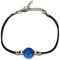 MYSTIC JEWELS By Dalia klassisches Armband mit türkischem Auge des Glücks für Männer und Frauen Schwarz