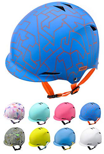 meteor Casco Bici Ideale per Bambini - Caschi Perfetto per Downhill Enduro Ciclismo MTB Scooter - Helmet per Tutte Le Forme di Attività in Bicicletta Helmo