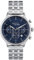 Breil Uhr Herren Classy Ziffernblatt BLAU Bewegung Chrono Quartz e Bracelet Stahl Silber EW0499