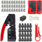 LUBEIN CAT5 Crimp Tool Kit for RJ45 Crimping Set RJ11/RJ12/CAT6 Ethernet Professional Network LAN Crimper Wire Connector Stripper, Maintenance LAN Cable Pliers Tester Repair Set(X-WX05)