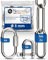 2 Stueck 100-cm = 1-Meter 3-mm starke Verlängerungs-Kette aus Edelstahl Bruchlast max 350 kg mit Schäkel Schraub-Verbinder aus V4A Befestigungs-Set Aufhängung von Boxsack Hängematte Hängesessel
