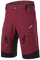 ARSUXEO Radhose Herren MTB Shorts ohne Polsterung Radfahren Shorts Klassisch Wasserdicht 1903 Rot L