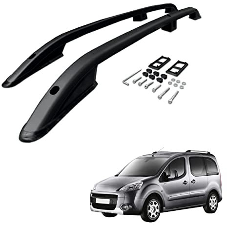 CHROMEMASTER | Dachreling Dachträger | Kompatibel mit Peugeot Partner Tepee 2007-2018; Zur Befestigung der Dachgepäckträger, Dachboxen oder Dachfahrradträger | Robuste Konstruktion aus Aluminium