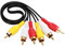 HuaLiSiJi Klinken Video 3RCA auf 3RCA Component Kabel, RCA Kabel Audio Video für Heimkino, Lautsprecher, Stereoanlage, TV (3RCA to 3RCA 0.5m)