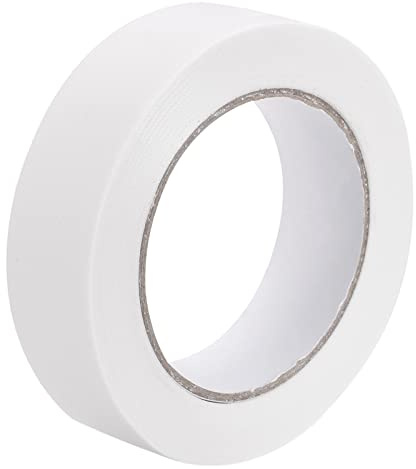 sourcing map 1 Rolle Buchbinde Reparaturband, 30mmx45m Selbstklebendes Stoff Klebeband für Buchreparatur Kordel Kabel Verstärken Schützen Alltagsbedarf (Weiß)