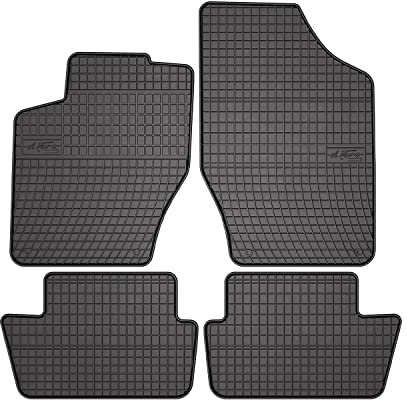 OMAC Gummi Fußmatten kompatibel mit Peugeot 307 2001-2008 Automatten Gummi Schwarz 4tlg