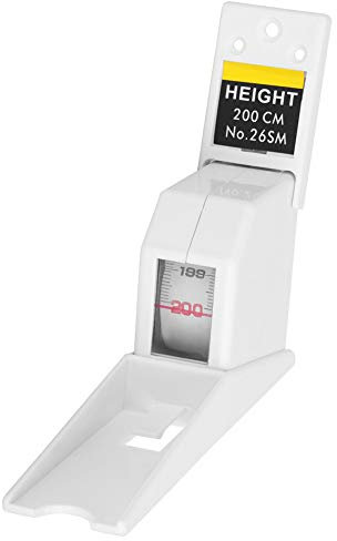 2 Meter Höhenmessband, Höhenmessgerät, einziehbares Maßband, Lineal, Metall-Messwerkzeug für Höhenmessung (weiß)