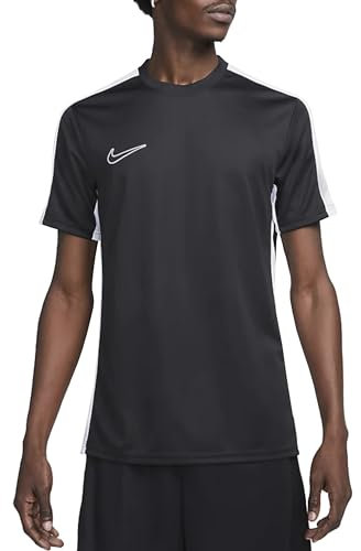 NIKE Men's M NK DF ACD23 TOP SS BR T-Shirt, Black/White/White, L