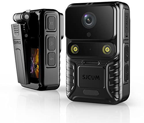 Irfora A50 4K Wearable Body Camera WiFi Sportkamera Camcorder 12MP Nachtsicht IP65 Wasserdicht mit 2.0 IPS Touch Panel LED Fülllicht Unterstützt Fernbedienung GPS Track Record Bewegungserkennung