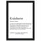 Tassenstube Erzieherin Geschenk Poster Abschiedsgeschenk Kindergarten Substantiv Definition Holz Rahmen A4