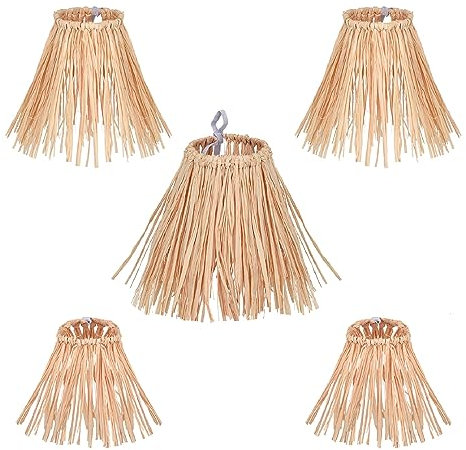 MFUOE Kit de 5 pajitas de espantapájaros de Halloween, accesorios de disfraz de espantapájaros para cuello, brazo, tobillos, para decoración de Halloween, accesorio de fiesta de cosecha