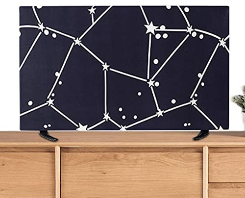 Cipliko Universelle TV-Abdeckung - Staubdichte Abdeckung für Fernseher | Umweltfreundliches TV-Dekorationszubehör mit halbgeschlossener Rückseite für 32-65-Zoll-LCD-Flachbildfernseher und Gebogene