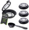 DEKAROX 4 cápsulas de café con filtro permanente rellenable para Melitta 180424 con cuchara de café en polvo para todas las cafeteras Senseo de HD7800 a HD7874
