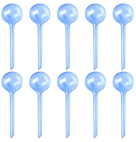 10 Piezas Bolas de Riego por Goteo para Plantas, Sistema de Riego Automático para Plantas, Apto para Regar Macetas en Interiores al Aire Libre, Dispensador de Agua Autorriego para Vacaciones (Azul)