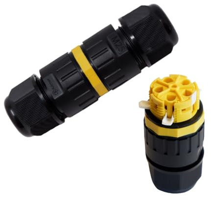 10 Stück Kabelverbinder mit Hebel 5-polig 1,5mm² | IP68 | schraublos | wasserdicht, für Erdkabel | Verbindungsmuffe, Abzweigdose