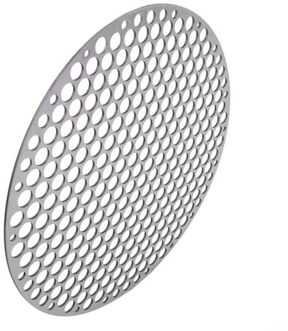 Rundes Grillnetz aus Edelstahl, Grillmatte, Carbon-Ofen, Dampfnetze, Grillrost, kein Grillnetz, wiederverwendbare Grillmatten, Grill-Matten, Grill-Mesh-Backmatten (22 cm)