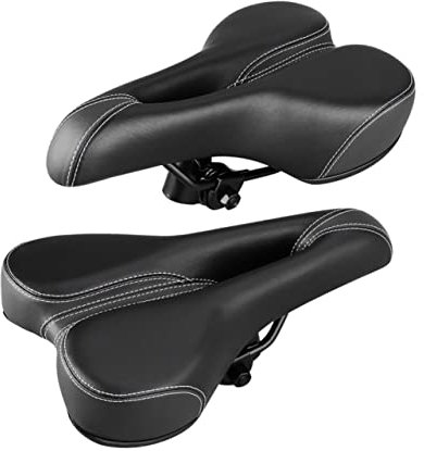 BELLIFFY Fahrradsattel Für Mountainbike Bequem Sitzendes Kissen Strapazierfähiges Material Geeignet Für Outdoor-Bikes Schwarz